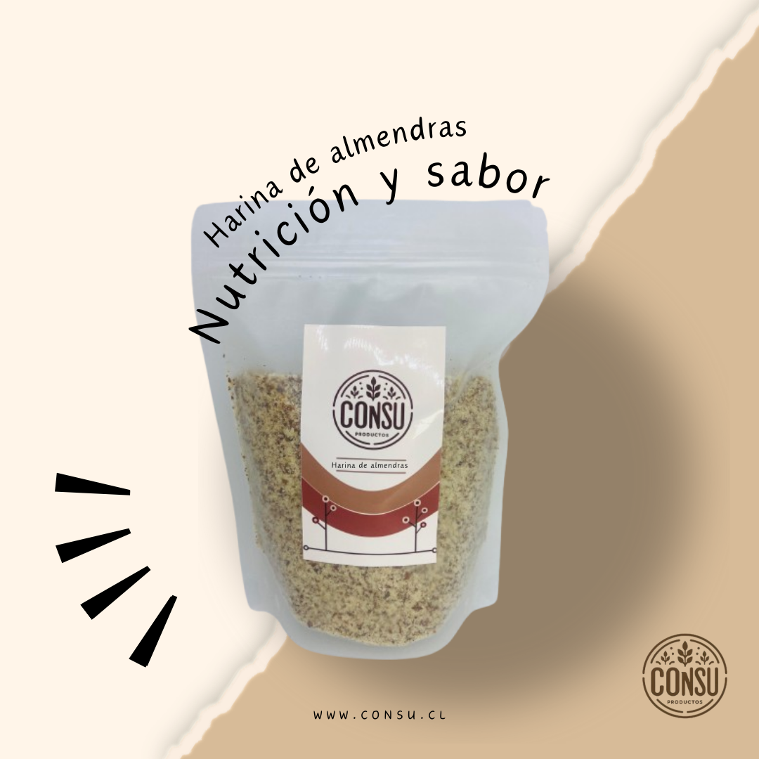 Harina de almendras con piel