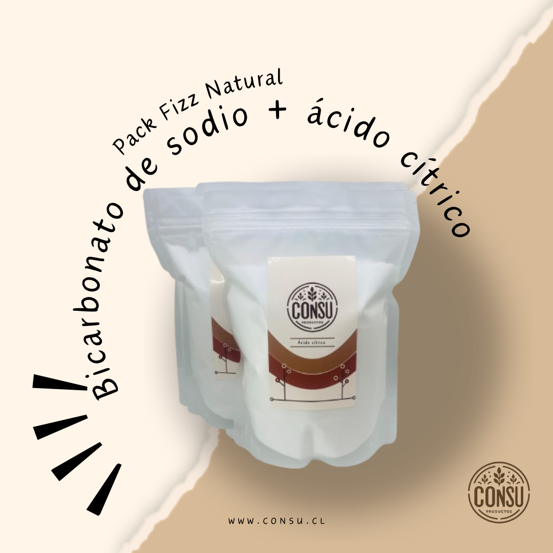 Pack bicarbonato de sodio + ácido cítrico