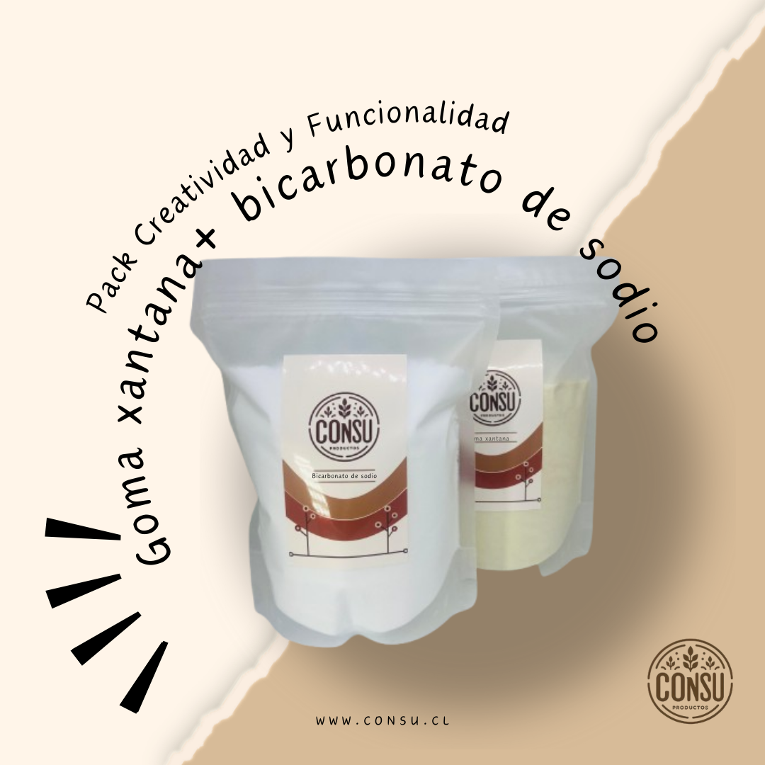 Pack goma xantana + bicarbonato de sodio